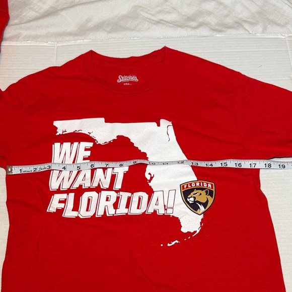 NHL Florida Panthers "We Want Florida" Men's Long Sleeve T shirt Small Tee - Picture 5 of 5